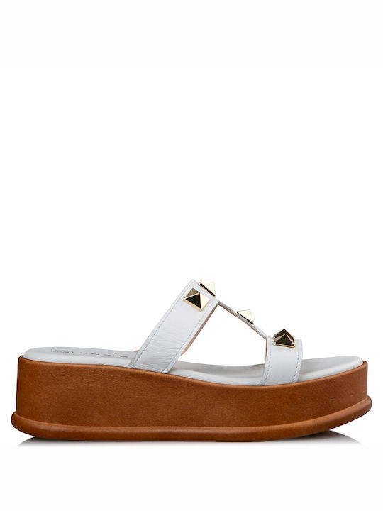 Envie Shoes Women's Platform Wedge Sandals White