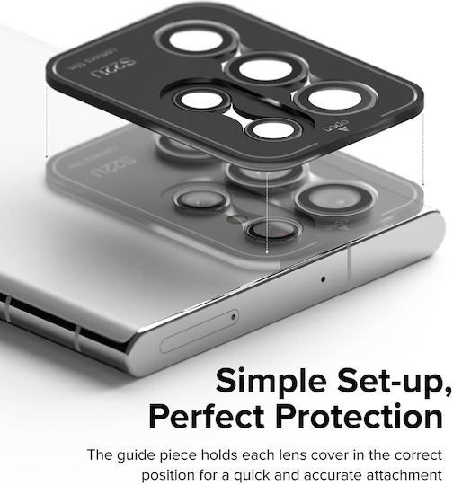 Ringke Frame Προστασία Κάμερας Tempered Glass Μαύρο για το Galaxy A34