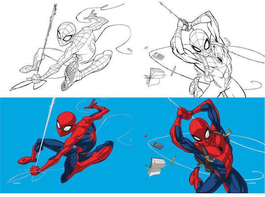Διακάκης Τετράδιο Ριγέ Β5 40 Φύλλων Spiderman Πολύχρωμο