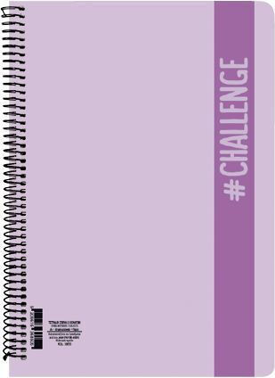 AG Trees Notebook Geregelt A4 90 Sheets 3 Subjects Challenge Rosa 1Stück