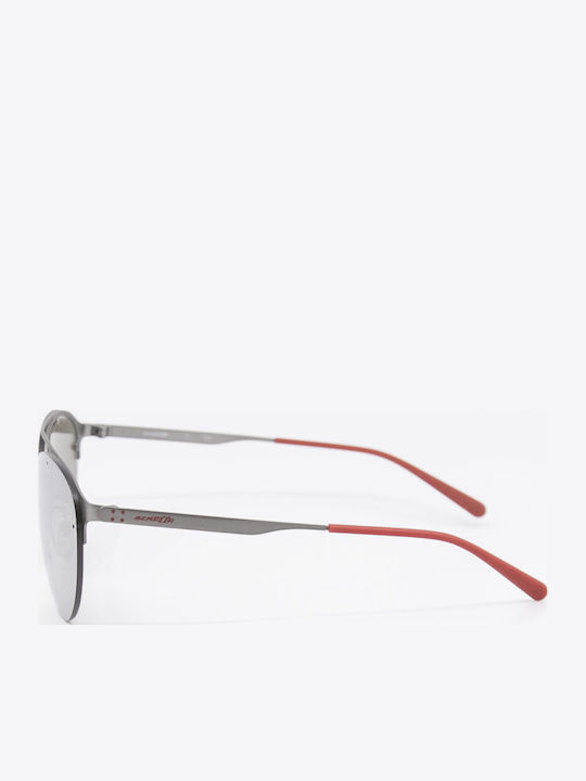 Arnette Unisex Γυαλιά Ηλίου με Ασημί Μεταλλικό Σκελετό και Γκρι Καθρέφτη Φακό AN3075 7006G