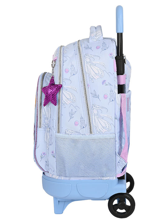 Safta School Bag Trolley Elementary, Elementary Light Blue with Water Bottle Holder 33Liters