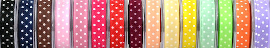 Kappa Decor Stoff Band Polka Dot Blau 18meters mit Breite 25mm