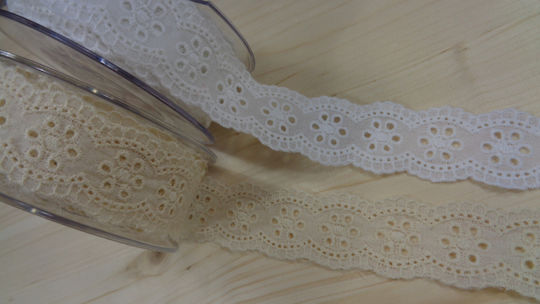 Kappa Decor Lace Ribbon White 6.5m 1pcs