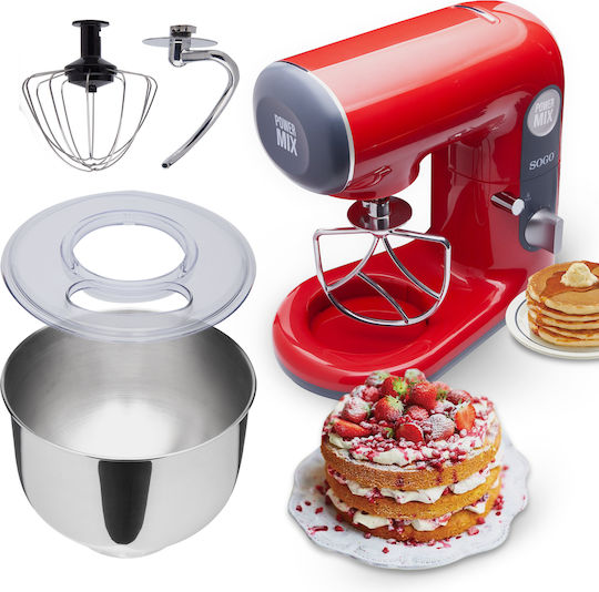 Sogo Stand Mixer 1000W with Stainless Mixing Bowl 5lt