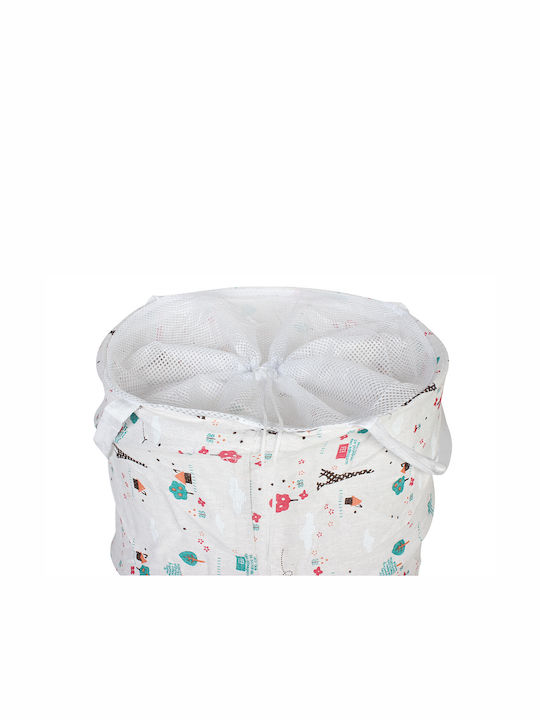 Keskor Collapsible Fabric Laundry Basket 36x36x40cm Multicolour