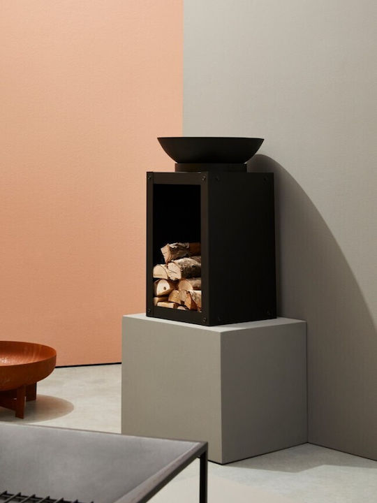 Bizzotto Firepit Effesto Round Rust Brown 50x50x21cm