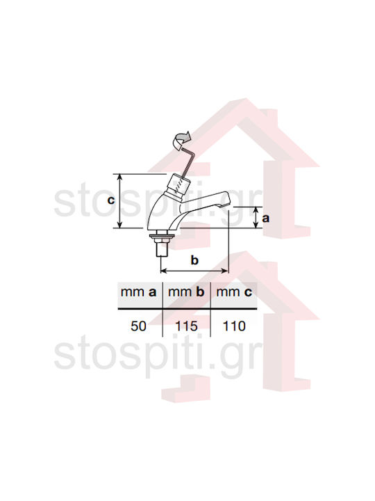 River Time Flow Sink Faucet Silver