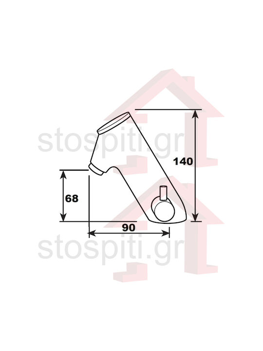 River Mixing Sink Faucet with Photocell Sensor White