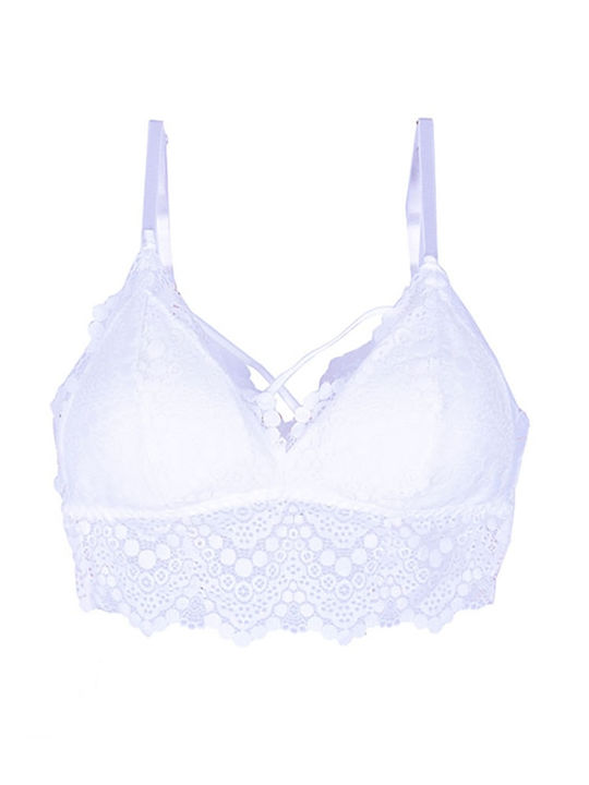 Lace bralette lingerie set white White White