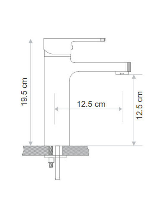 Forte Mixing Sink Faucet Silver