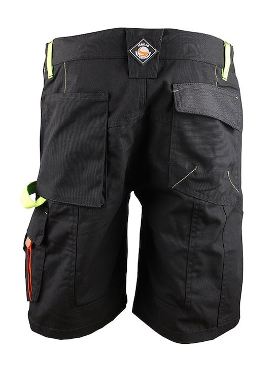 Stenso Prisma Reflective Work Shorts Black