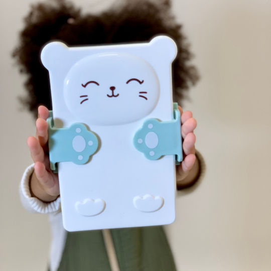 Yuko.B Cat Πλαστικό Παιδικό Δοχείο Φαγητού Mint