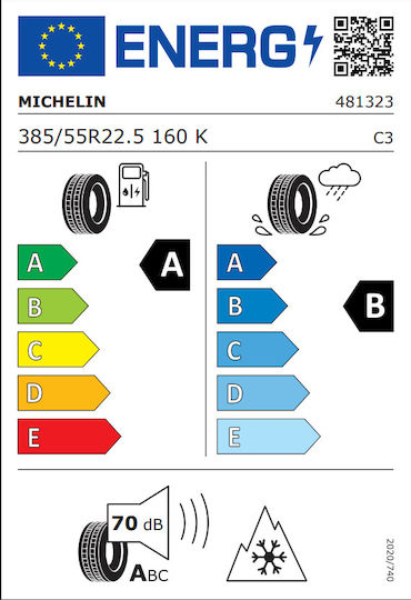 Michelin X Line Energy 385/55R22.5 158L M+S 4 Εποχών Λάστιχο Φορτηγού