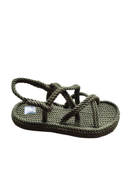 Damensandalen mit Seil Stratigos 214 Khaki