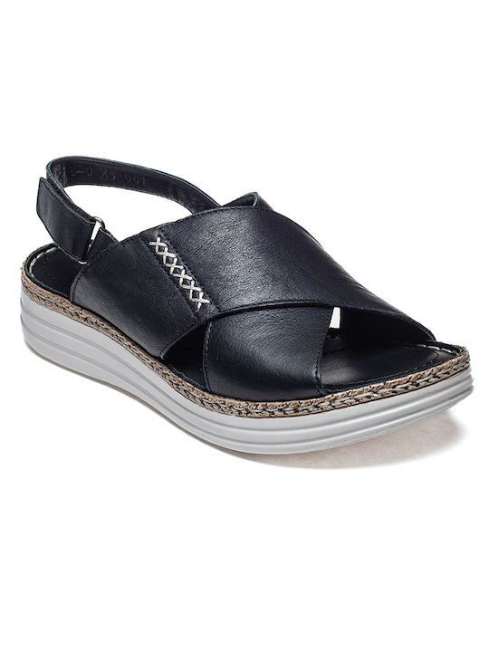 Damen Flache Sandalen in Schwarz Farbe