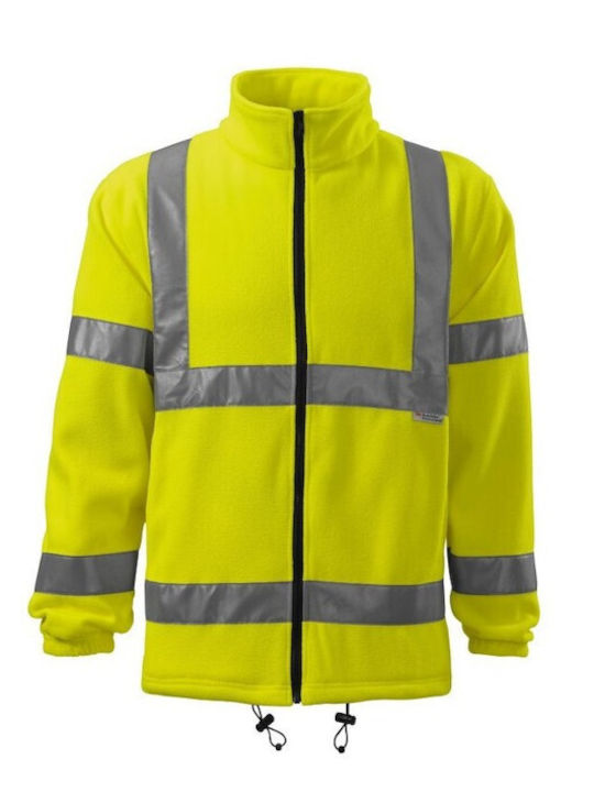 Rimeck Work Fleece Jacket Reflective Yellow
