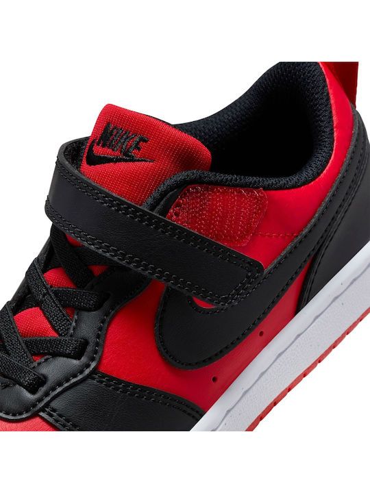 Court Borough Kinder Sneakers mit Klettverschluss Rot