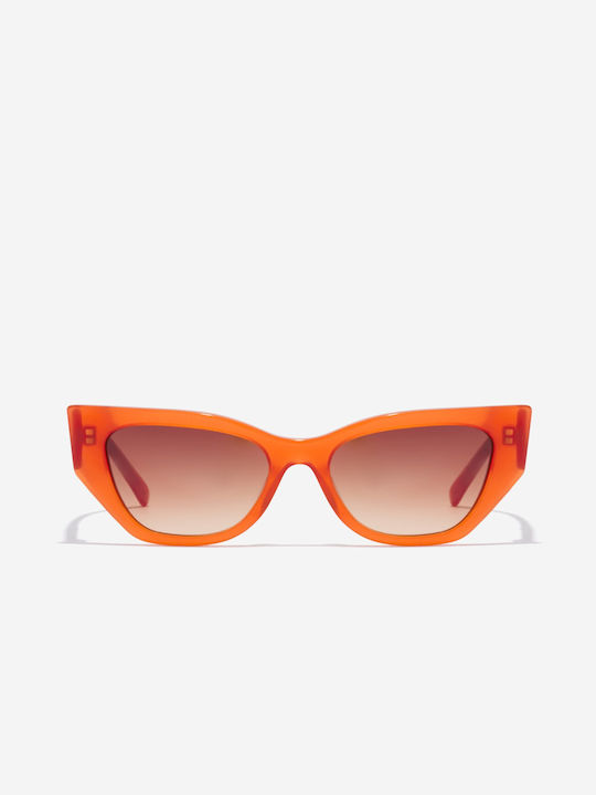 Hawkers Women's Sunglasses with Orange Acetate Frame and Pink Gradient Lenses HMHA22OWX0