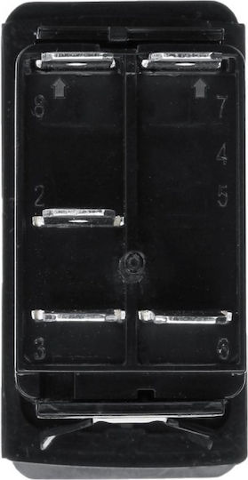 Switch Button Автомобилен превключвател за светлини 12V за Mitsubishi Вземане Червен