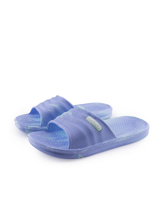 Love4shoes Women's Slides Blue