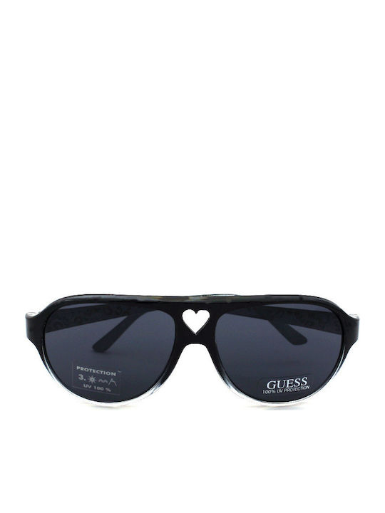Guess Sunglasses Μαύρα with Acetate Frame & Black Lens