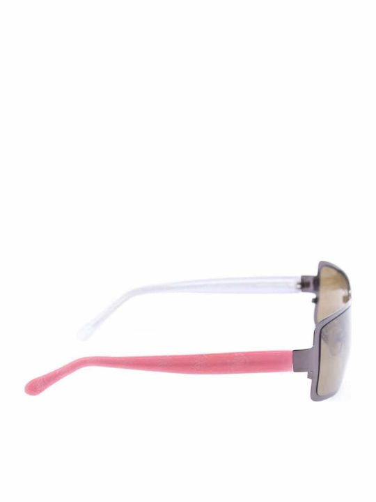 Guess Women's Sunglasses with Purple Frame and Grey Lenses 6144 BRN1