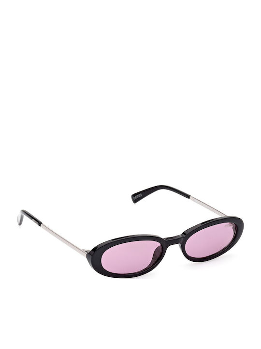 Guess Women's Sunglasses with Black Frame and Pink Lens GU8277 01Y