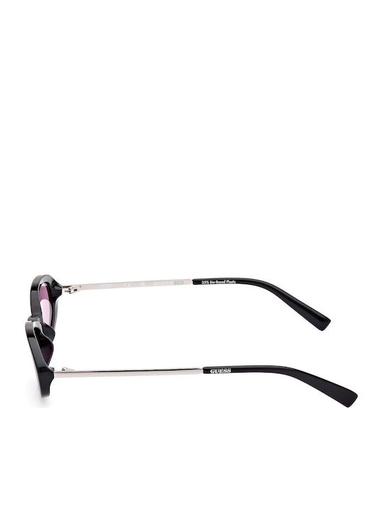 Guess Women's Sunglasses with Black Frame and Pink Lens GU8277 01Y