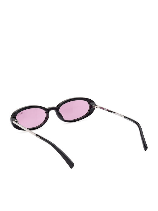 Guess Women's Sunglasses with Black Frame and Pink Lens GU8277 01Y