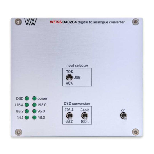 Weiss DAC204 DAC με Είσοδο USB Μαύρο