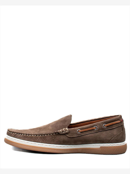 Men's Leather Loafers Gray