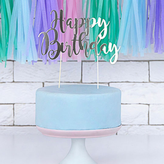 PartyDeco Happy Birthday Cake Decoration