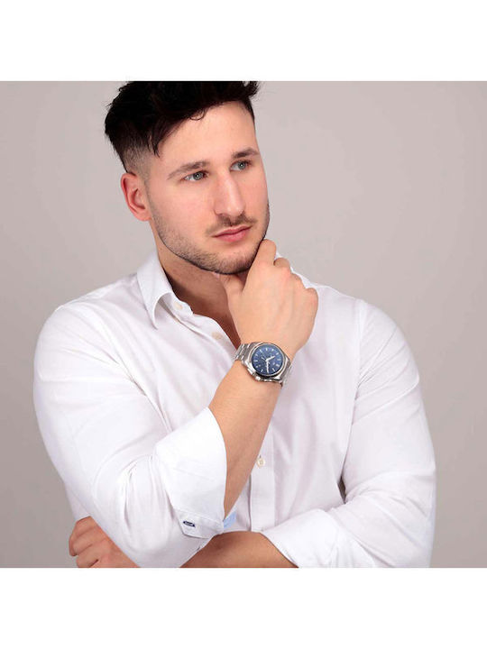 Philip Watch Ρολόι Μπαταρίας με Μεταλλικό Μπρασελέ Philip Watch Ρολόι Μπαταρίας με Μεταλλικό Μπρασελέ