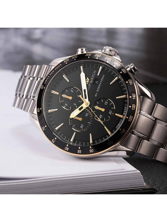 Philip Watch Ρολόι Μπαταρίας με Μεταλλικό Μπρασελέ Philip Watch Ρολόι Μπαταρίας με Μεταλλικό Μπρασελέ