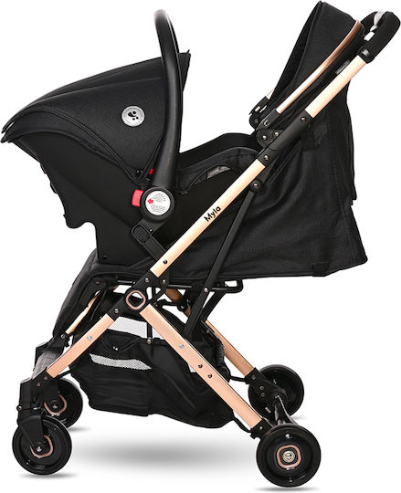 Lorelli Myla Καρότσι Μωρού Kατάλληλο για Nεογέννητο Tropican Black 6.6kg