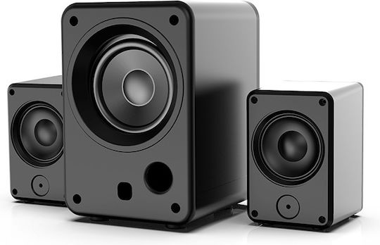 Xtrike Me SK-612 Компютърни тонколони 2.1 с RGB осветление и мощност 11W в Черен цвят