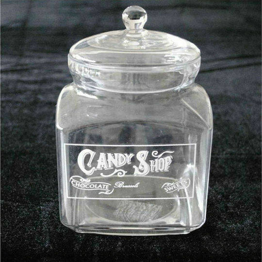 Atmosphera Vază Utilizare Generală Cu Capac Sticlă Transparentă 10x10x19cm Atmosphera Vază Utilizare Generală Cu Capac Sticlă Transparentă 10x10x19cm