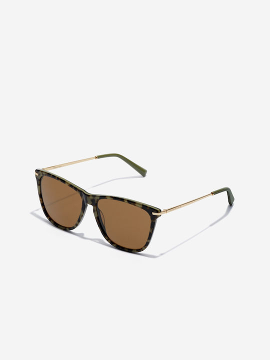 Hawkers Women's Sunglasses with Multicolour Tartaruga Acetate Frame and Brown Lenses HOCR21EEM0