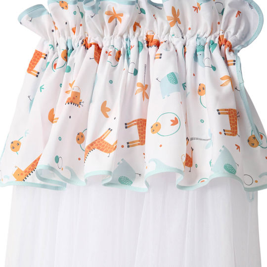 Funna Baby Σετ Κούνιας Giraffe Λευκό 6τμχ