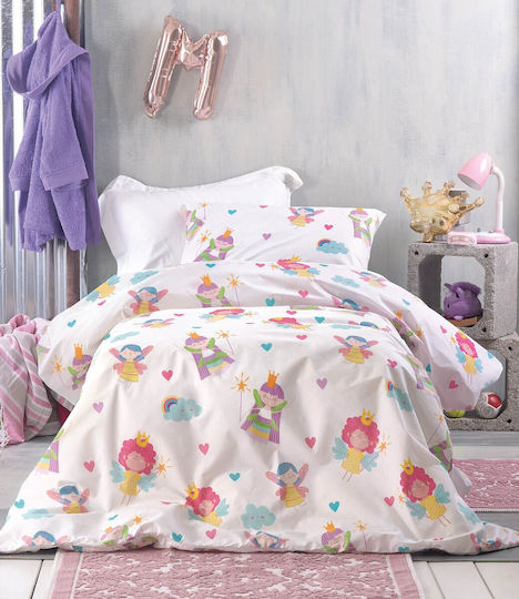 Rythmos Fairies Kids Cotton Pillowcase Set 50x70cm Multicolour
