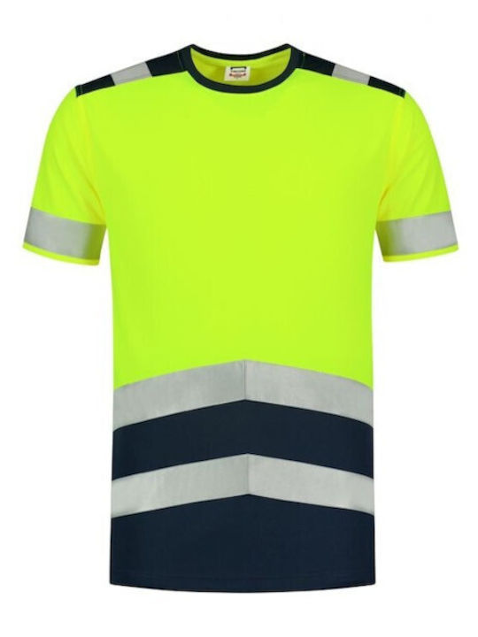 Tricorp T-Shirt Εργασίας Κίτρινο με Ανακλαστικές Ταινίες