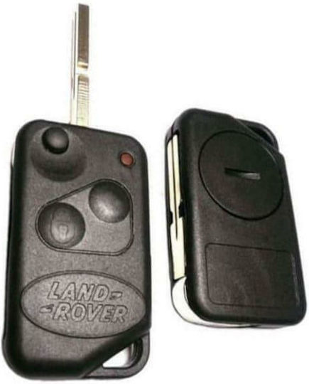 Foldable Car Key Shell with Blade with 2 Buttons for Land Rover