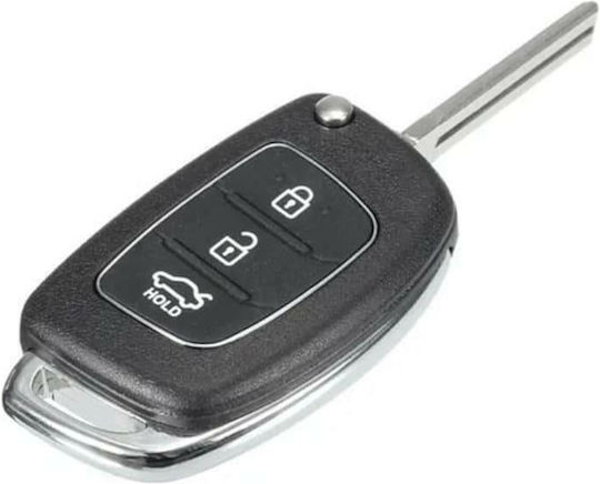 Klappbar mit 3 Tasten für Hyundai