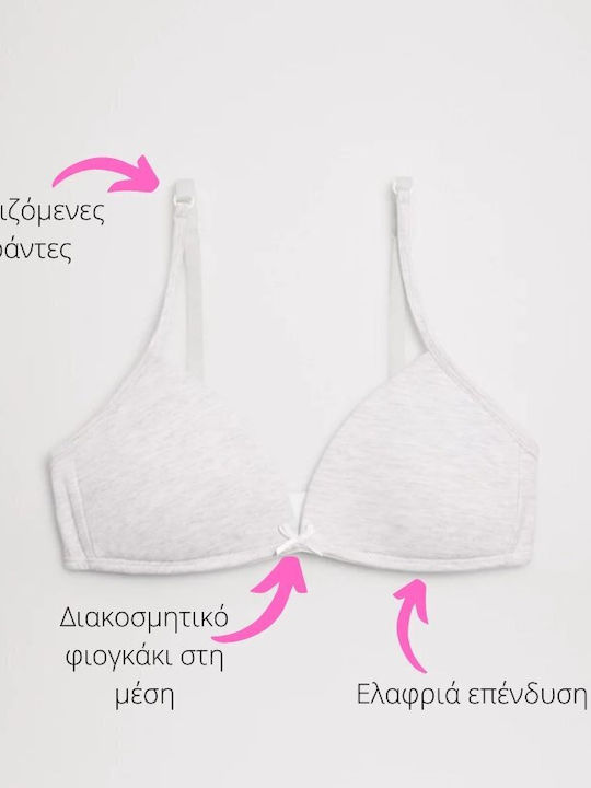 Ysabel Mora Bra without Underwire Gray