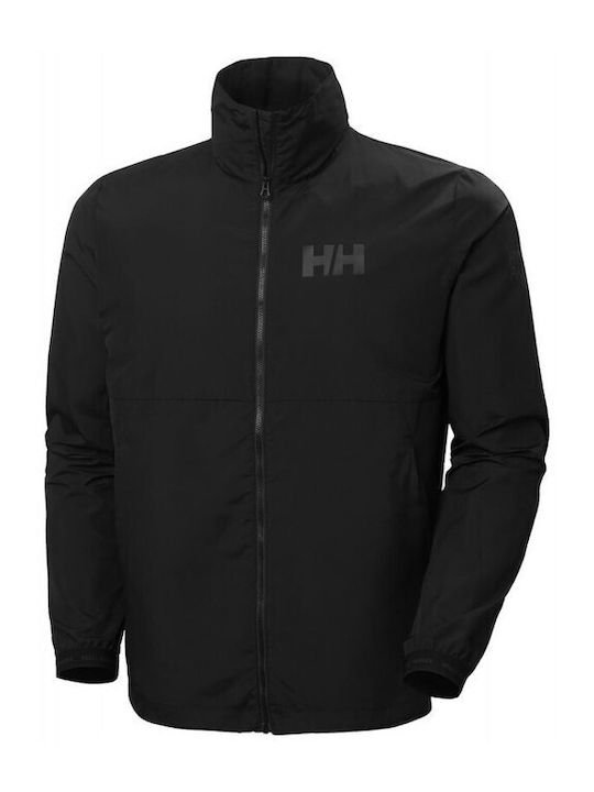 Helly Hansen Geacă pentru bărbați de iarnă Rezistent la vânt Negru