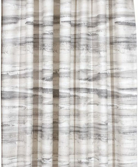 Anna Riska Κουρτίνα με Τούνελ Des Granite Γκρι 140x270εκ.