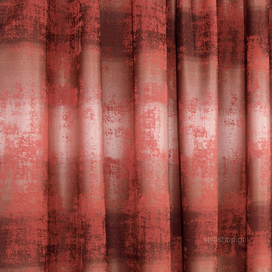 Anna Riska Perdea Cu Coafură Adelle 3 Terracotta 140x270 Cm