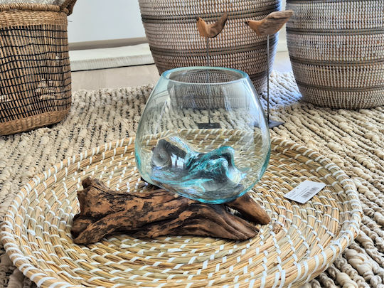 Decorative Vase Transparent 17x30x40cm