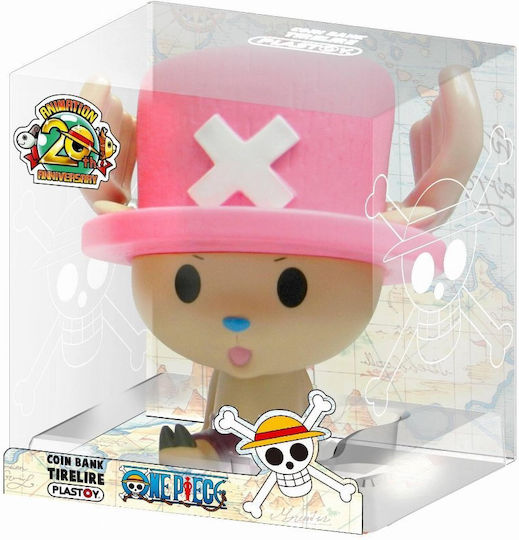 Plastoy One Piece Chopper Money Box Kinder Spardose Keramisch Bunt 13cm